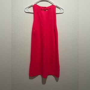 Vibrant Pink Open-Back Dress